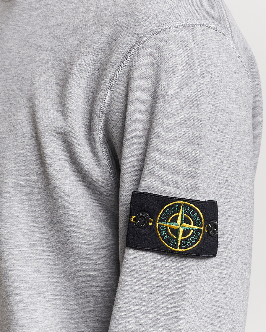 Herre | Gensere | Stone Island | Garment Dyed Cotton Sweatshirt Melange Grey