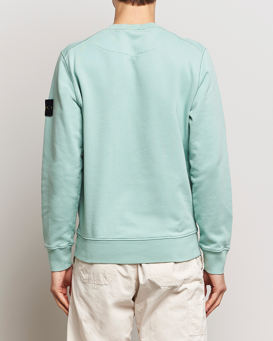 Herre | Gensere | Stone Island | Garment Dyed Cotton Sweatshirt Light Green