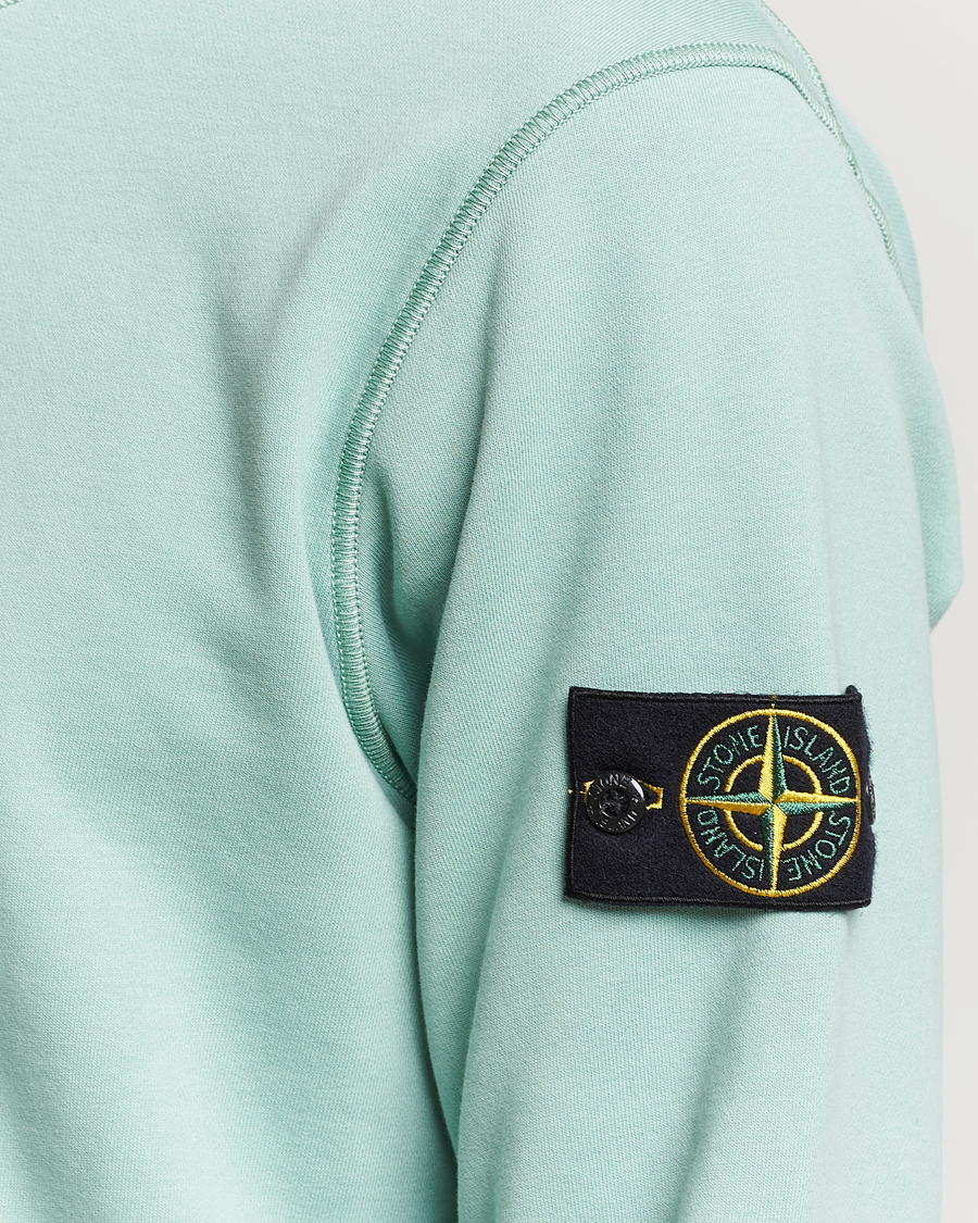 Herre | Gensere | Stone Island | Garment Dyed Cotton Sweatshirt Light Green