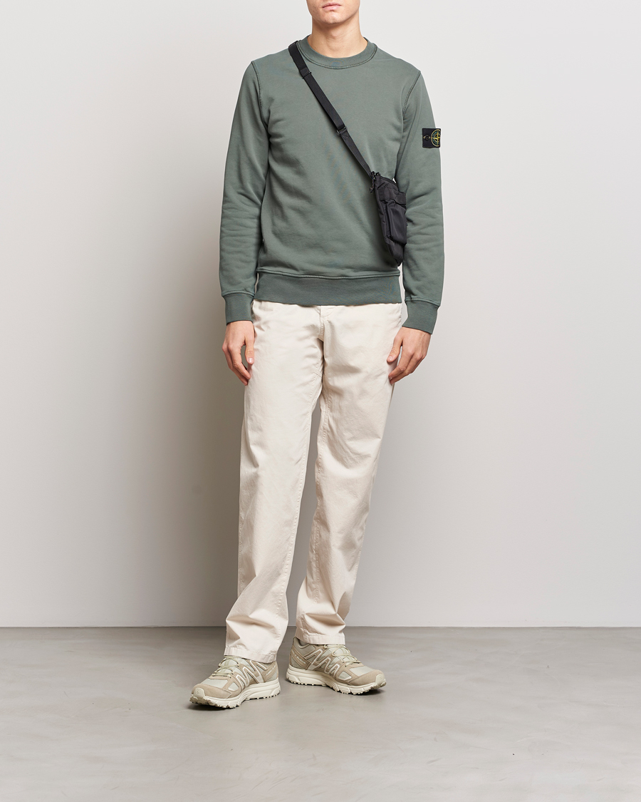 Herre | Gensere | Stone Island | Garment Dyed Cotton Sweatshirt Musk
