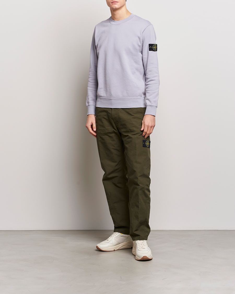 Herre | Gensere | Stone Island | Garment Dyed Cotton Sweatshirt Dust