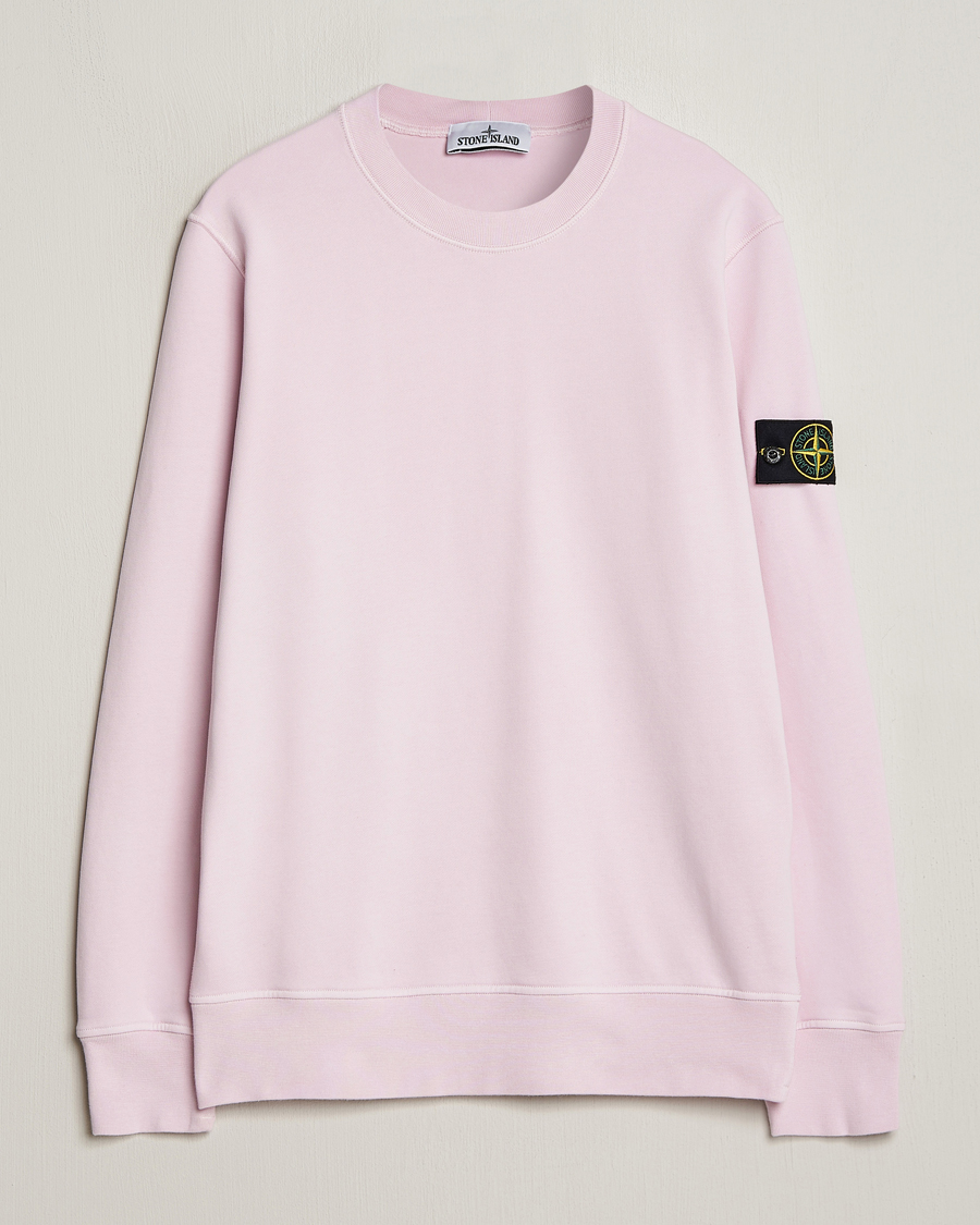 Herre | Gensere | Stone Island | Garment Dyed Cotton Sweatshirt Pink