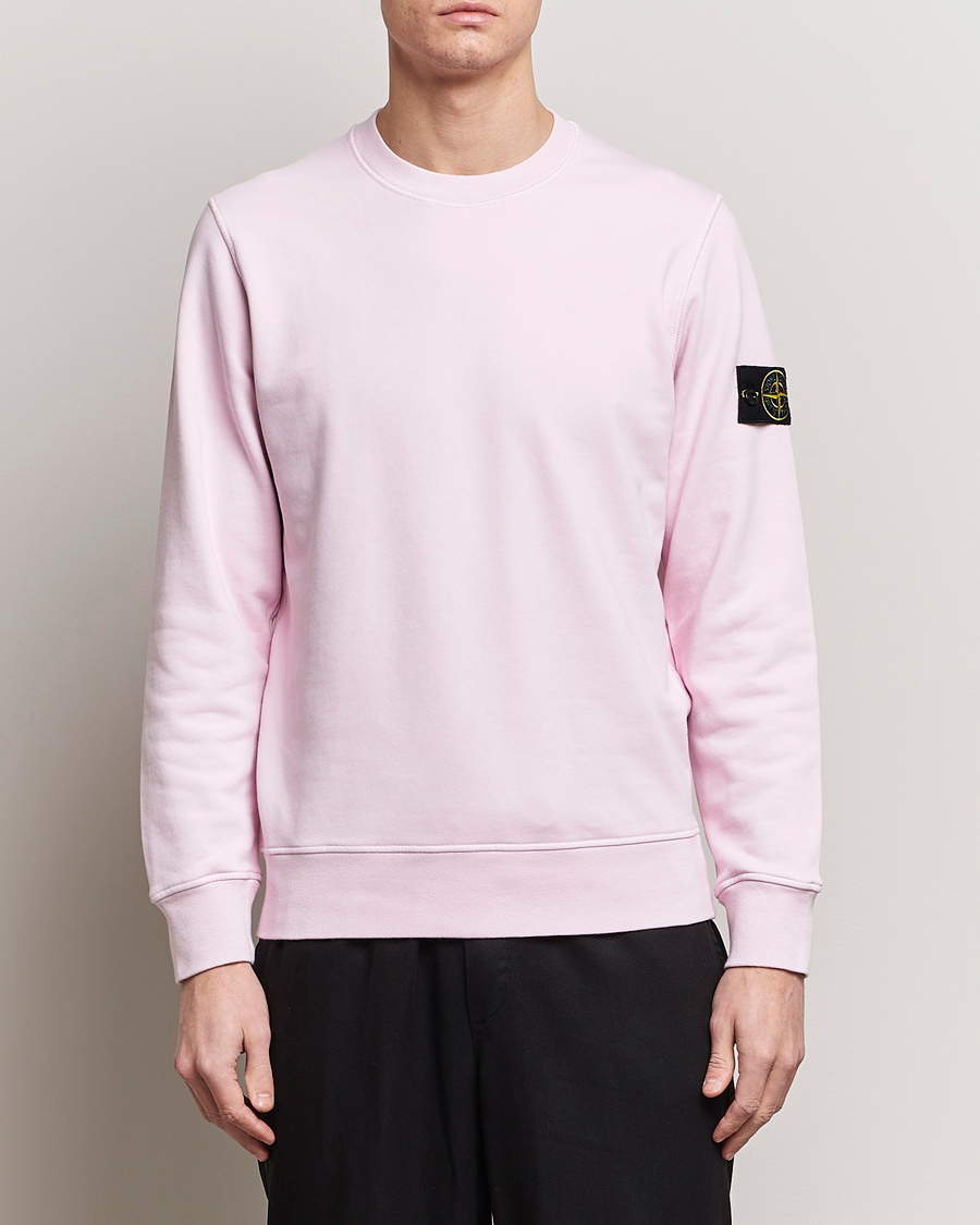 Herre | Gensere | Stone Island | Garment Dyed Cotton Sweatshirt Pink