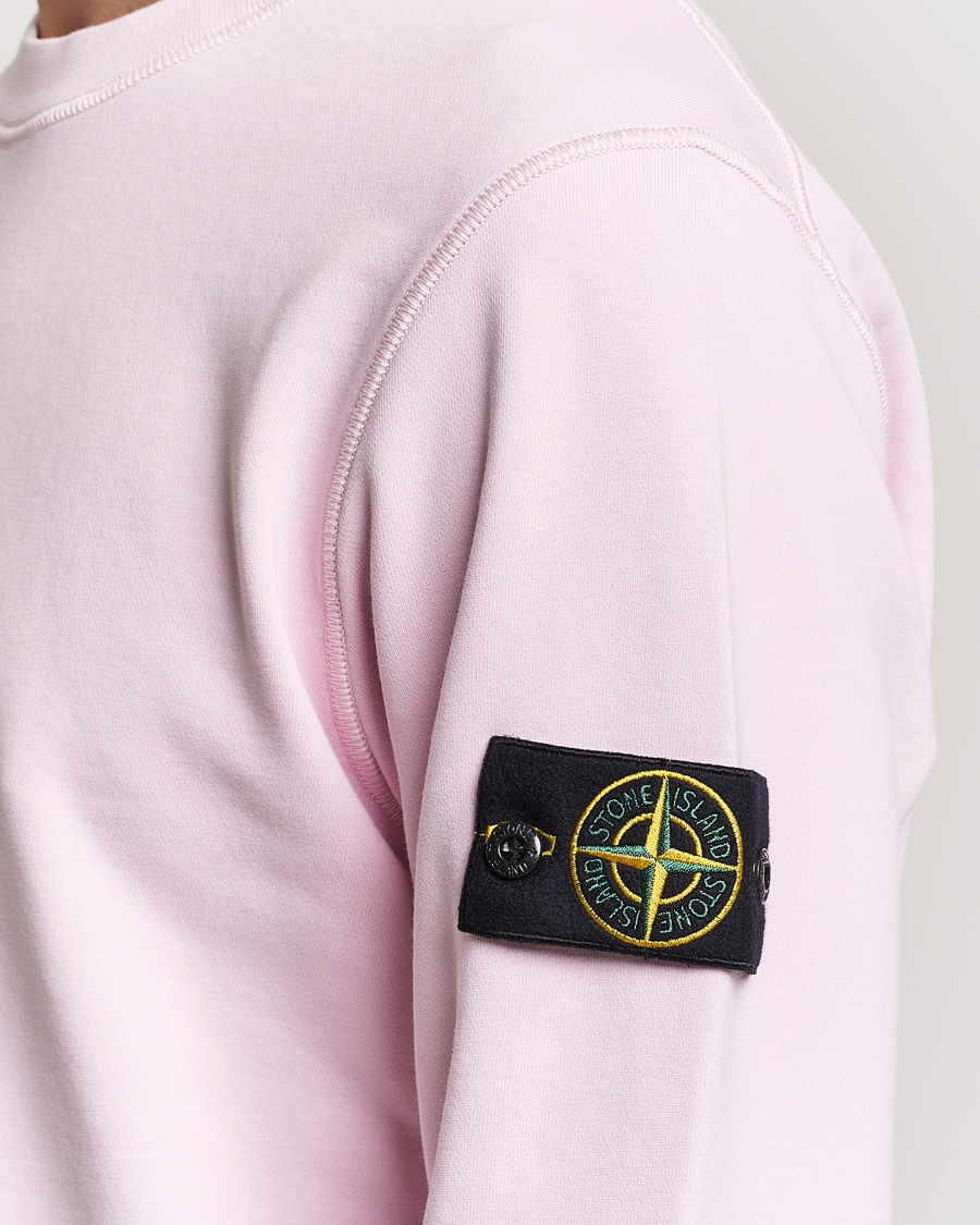 Herre | Gensere | Stone Island | Garment Dyed Cotton Sweatshirt Pink