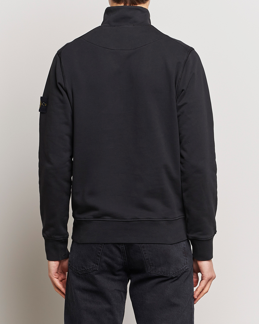Herre | Gensere | Stone Island | Garment Dyed Cotton Half Zip Black