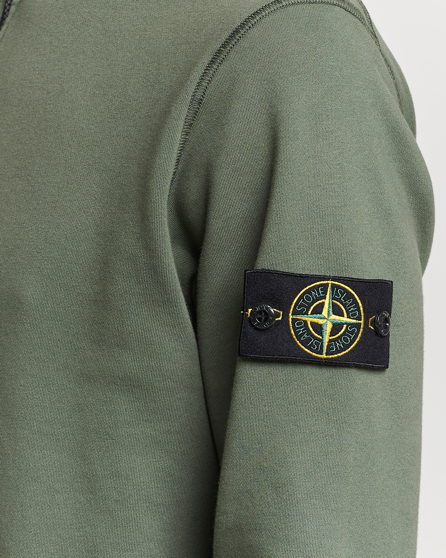 Herre | Gensere | Stone Island | Garment Dyed Cotton Half Zip Musk