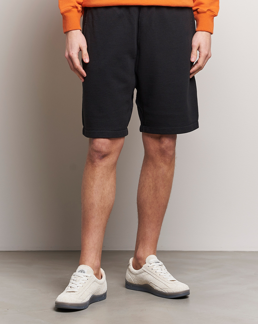 Herre | Nye varemerker | Stone Island | Heavy Cotton Fleece Sweatshorts Black