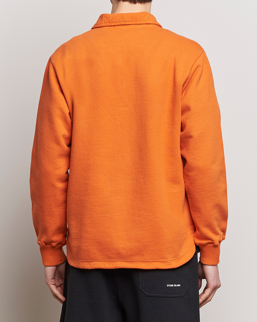 Herre | Gensere | Stone Island | Heavy Cotton Fleece Half Zip Sweatshirt Orange