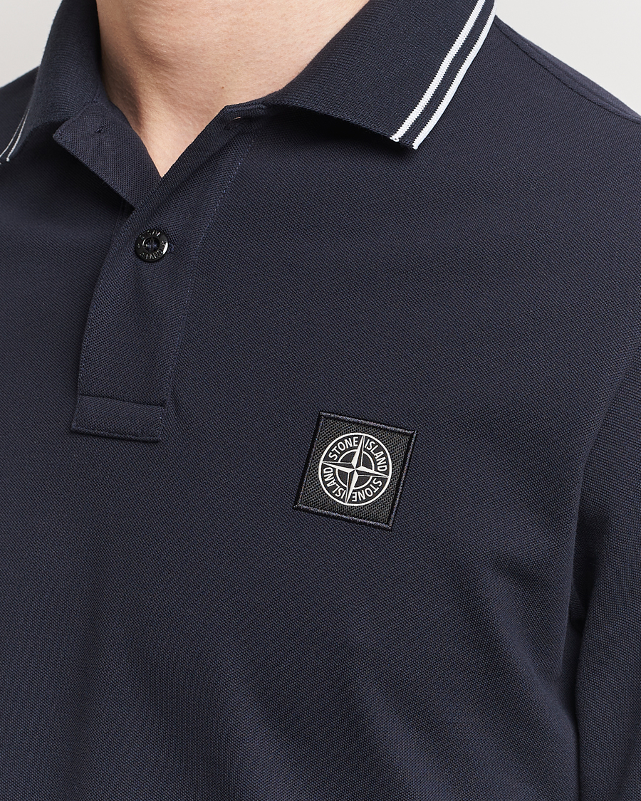 Herre | Gensere | Stone Island | Organic Cotton Stretch Pique Navy Blue