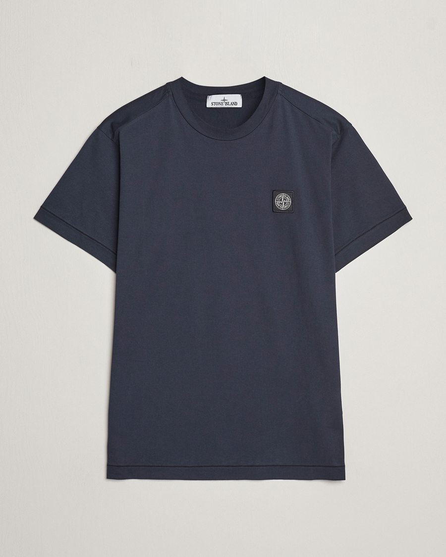 Herre | Nye varemerker | Stone Island | Garment Dyed Cotton Jersey T-Shirt Navy Blue