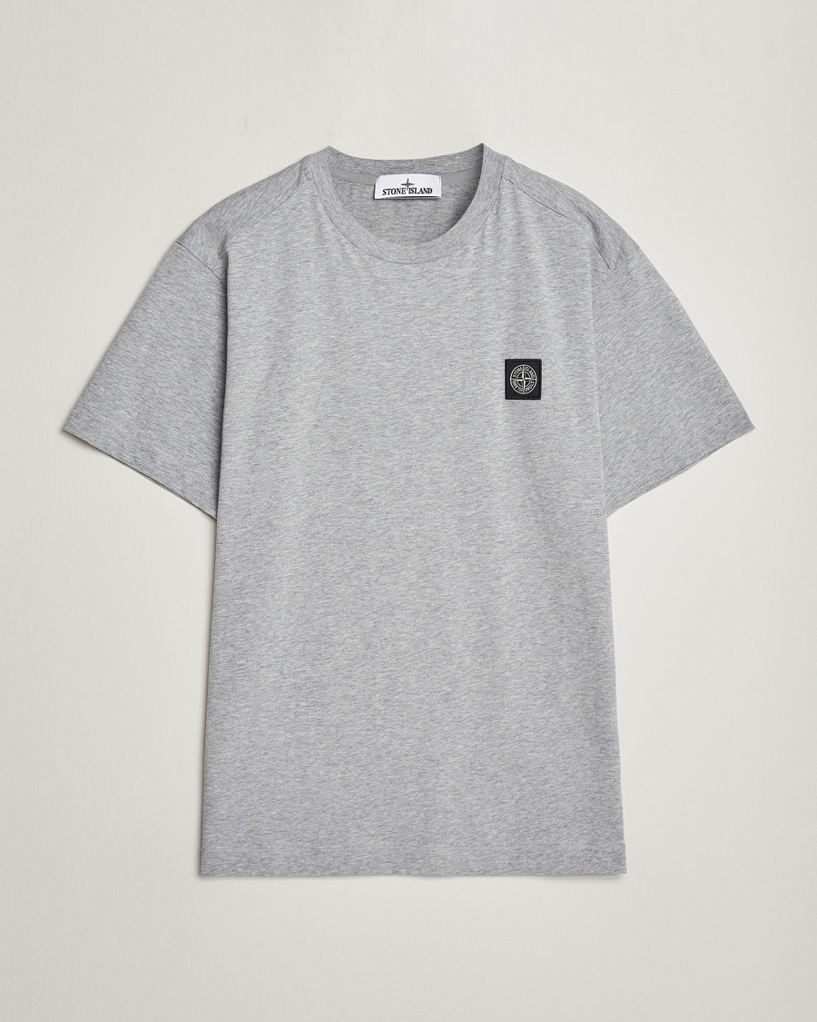 Herre | Nye varemerker | Stone Island | Garment Dyed Cotton Jersey T-Shirt Melange Grey