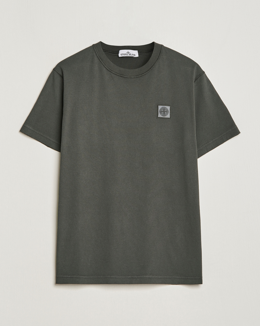 Herre | Nye varemerker | Stone Island | Organic Cotton Fissato Effect T-Shirt Charcoal