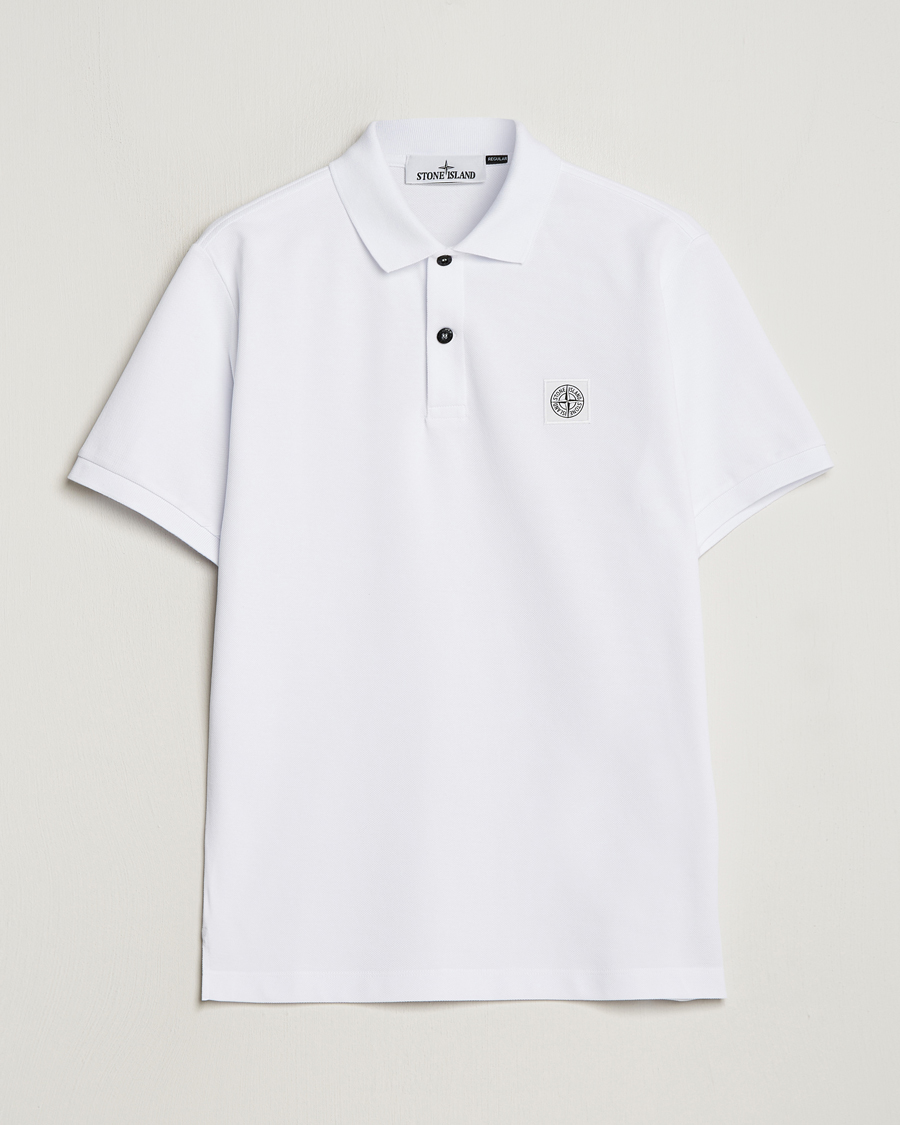 Herre | Pikéer | Stone Island | Organic Cotton Polo White