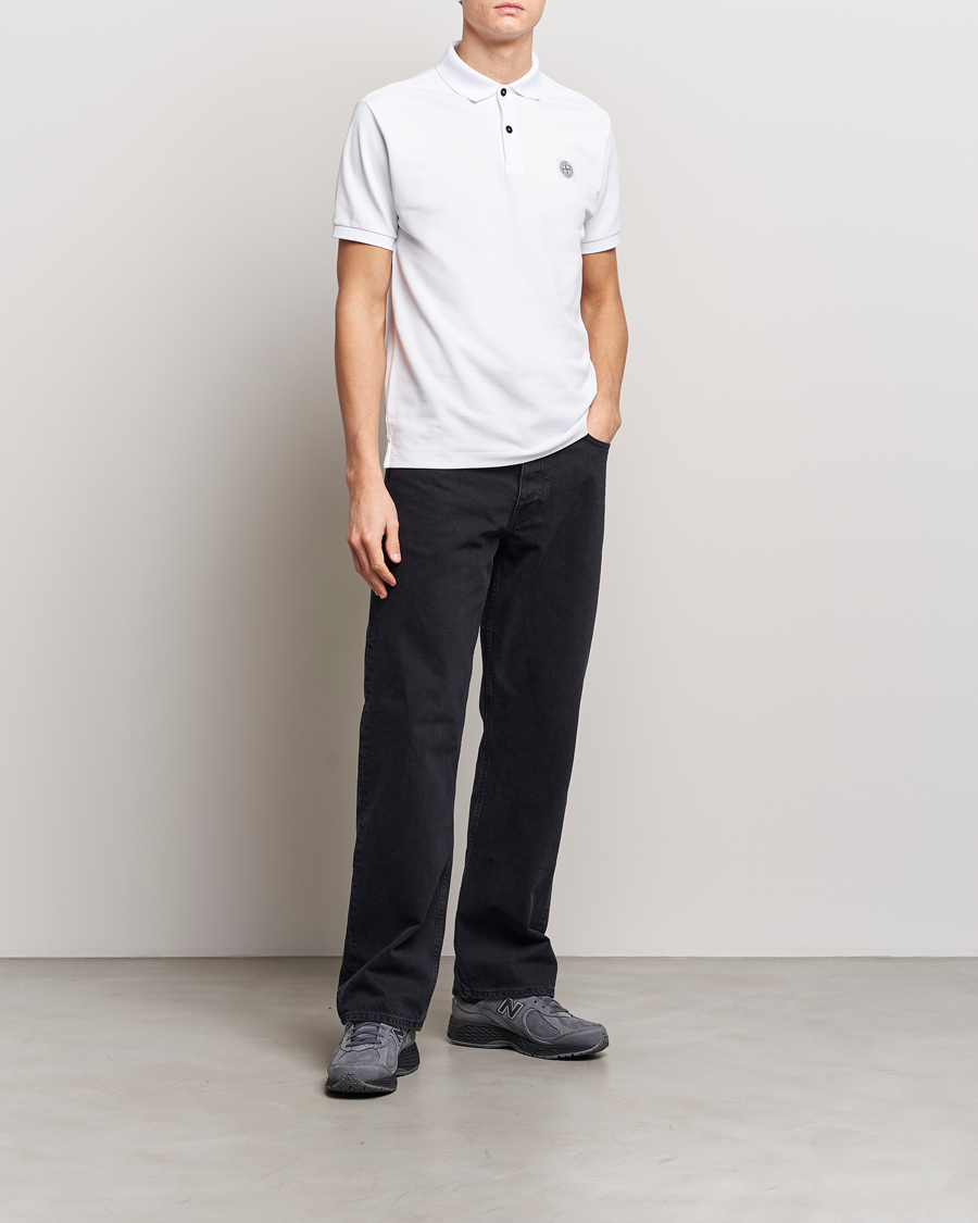 Herre | Pikéer | Stone Island | Organic Cotton Polo White