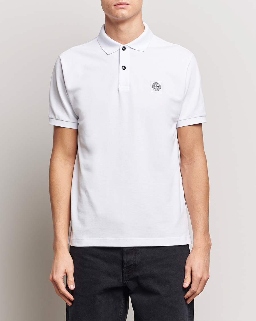 Herre | Pikéer | Stone Island | Organic Cotton Polo White