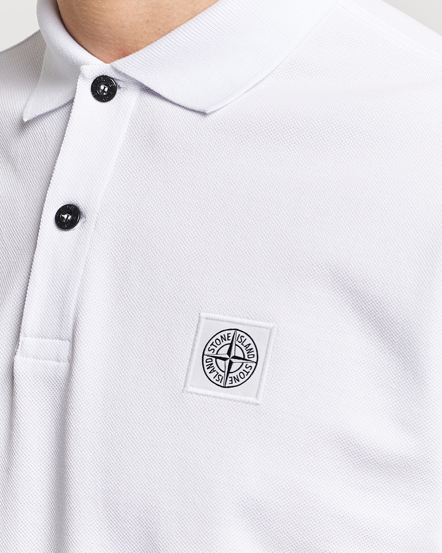 Herre | Pikéer | Stone Island | Organic Cotton Polo White