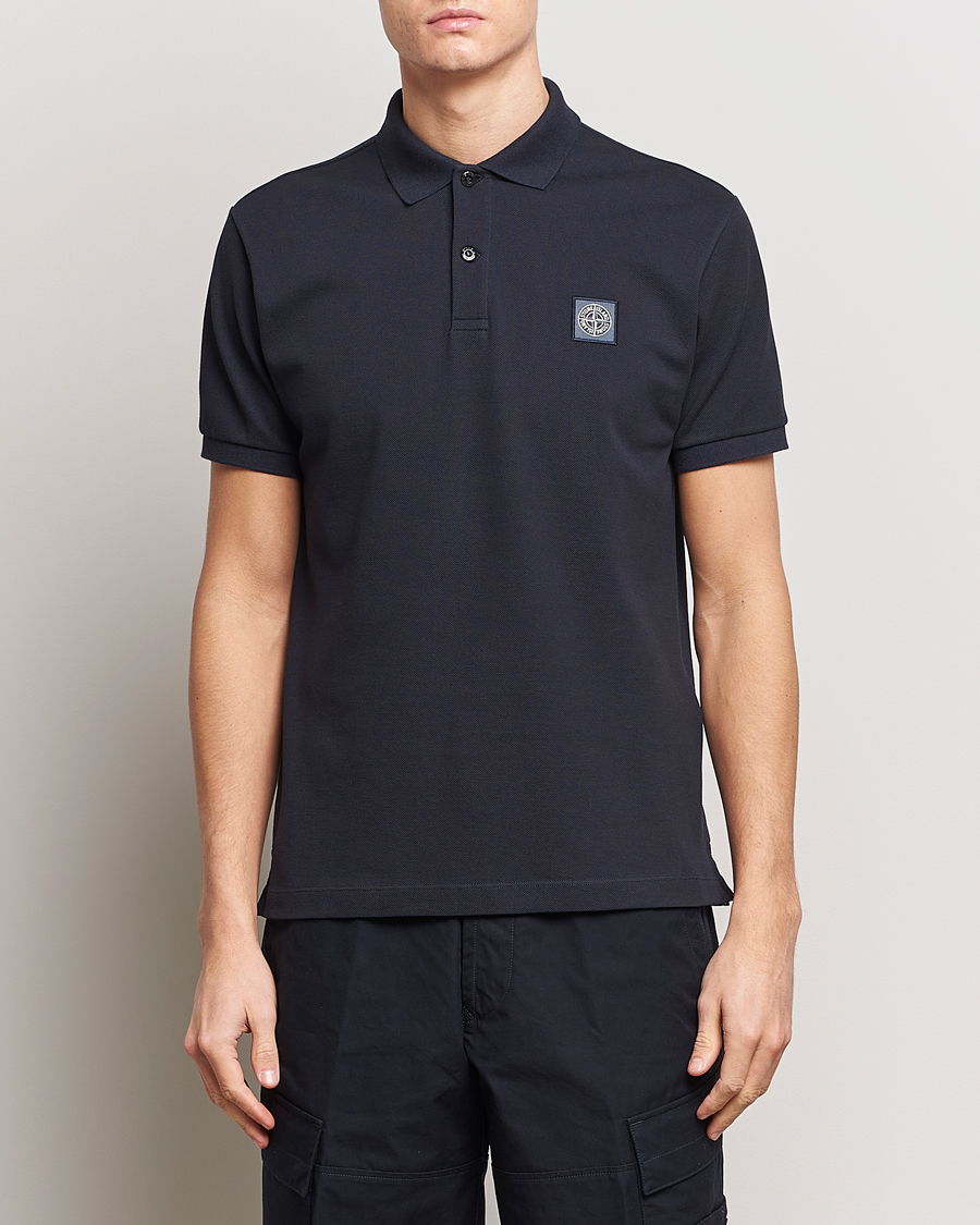 Herre | Pikéer | Stone Island | Organic Cotton Polo Navy Blue