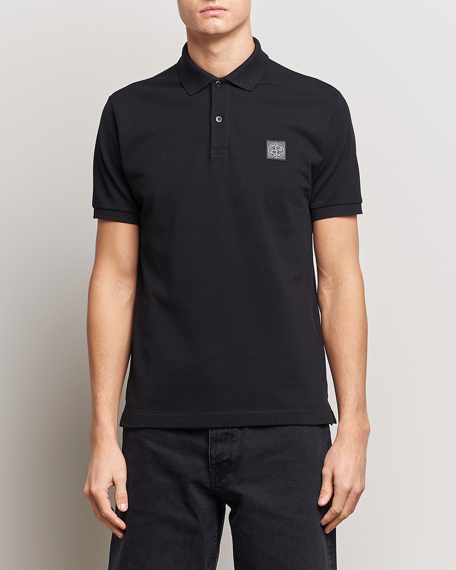 Herre | Pikéer | Stone Island | Organic Cotton Polo Black