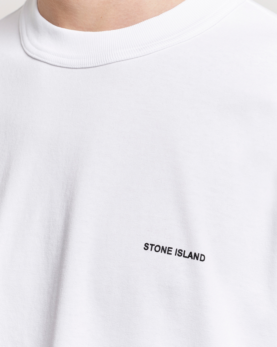 Herre | T-Shirts | Stone Island | Cotton Jersey Small Logo T-Shirt White