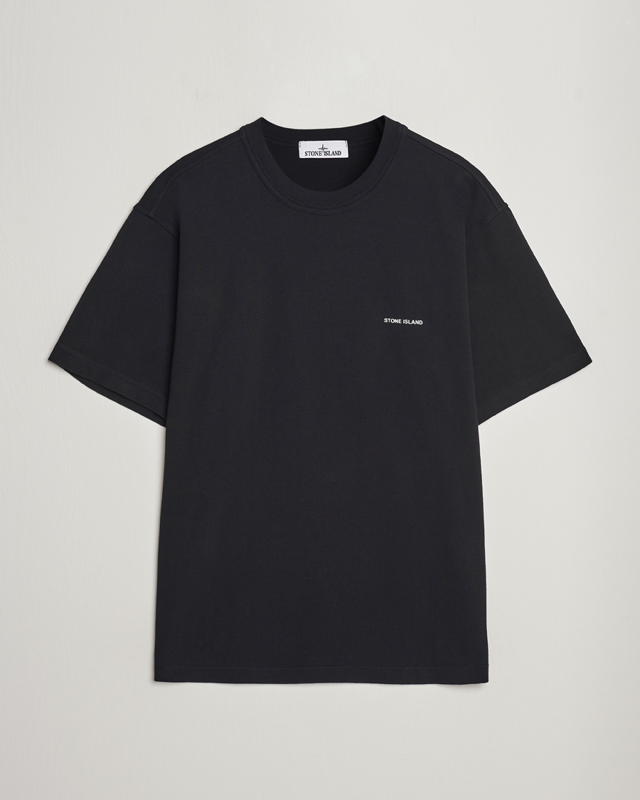 Herre | T-Shirts | Stone Island | Cotton Jersey Small Logo T-Shirt Black