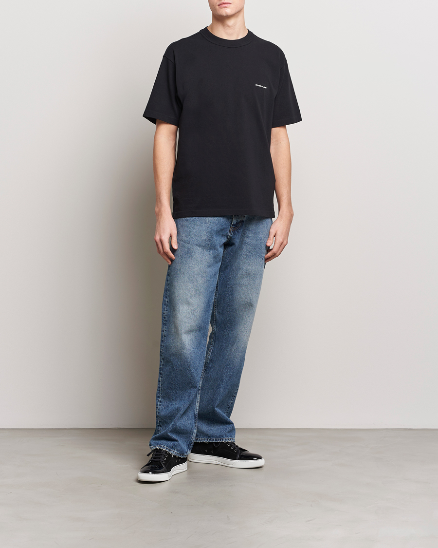 Herre | T-Shirts | Stone Island | Cotton Jersey Small Logo T-Shirt Black