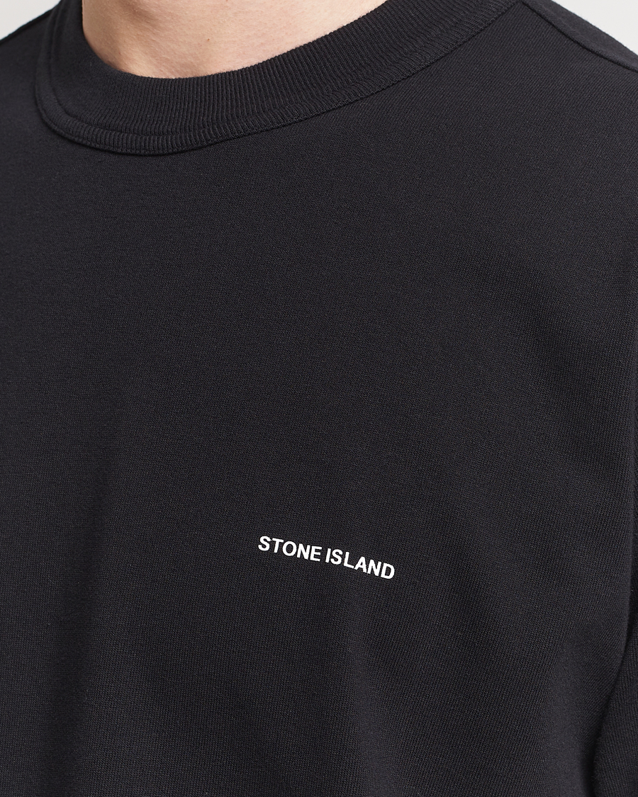Herre | T-Shirts | Stone Island | Cotton Jersey Small Logo T-Shirt Black
