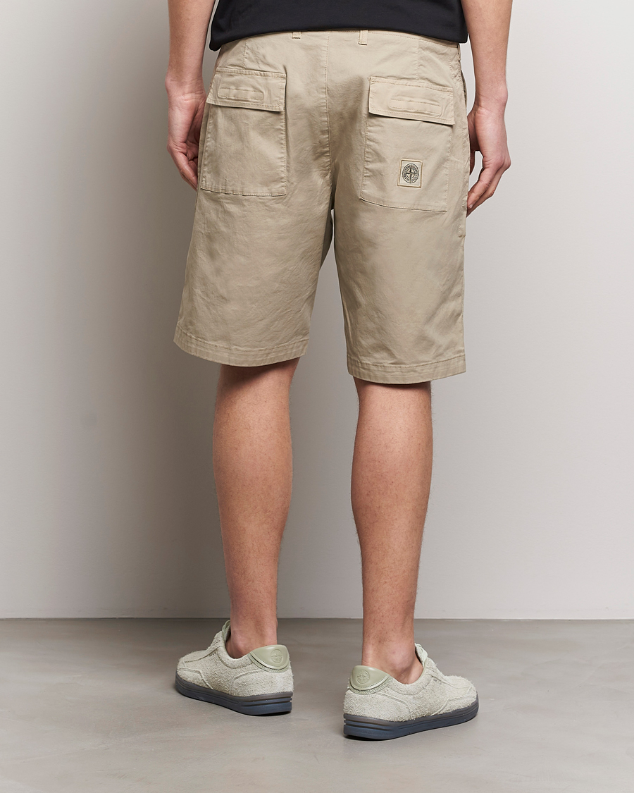 Herre | Shorts | Stone Island | Supima Cotton Twill Stretch Shorts Sand
