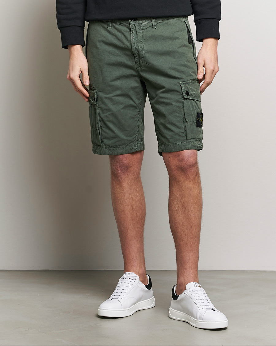 Herre | Shorts | Stone Island | Brushed Cotton Canvas Cargo Shorts Musk