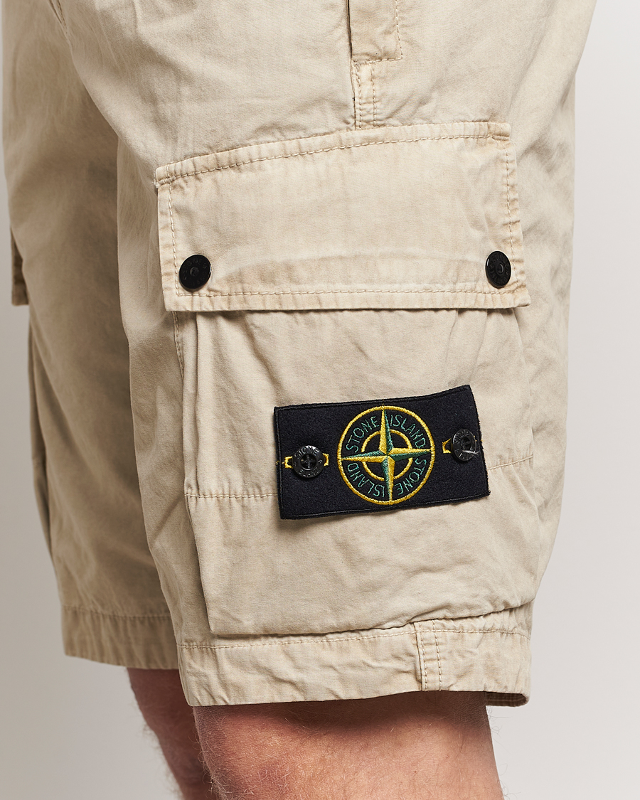 Herre | Shorts | Stone Island | Brushed Cotton Canvas Cargo Shorts Sand
