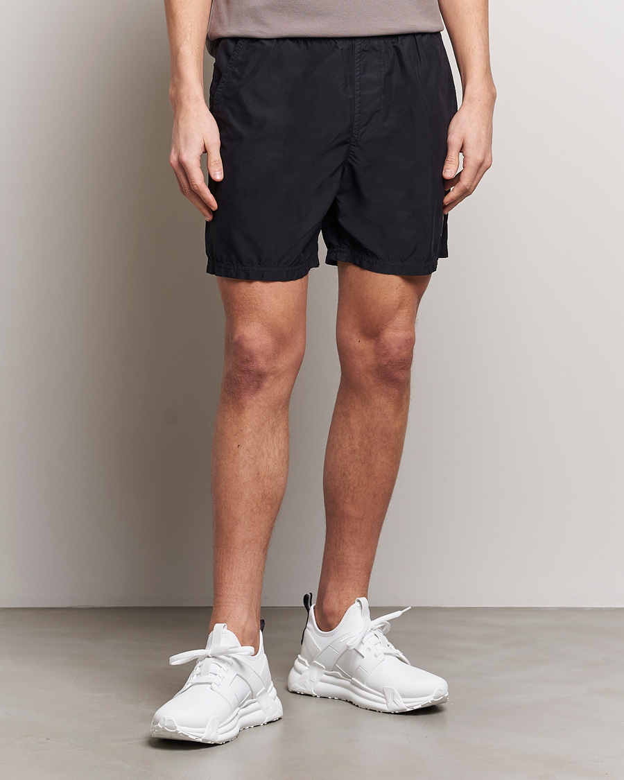 Men | Clothing | Stone Island | Brushed Nylon Swimshorts Black