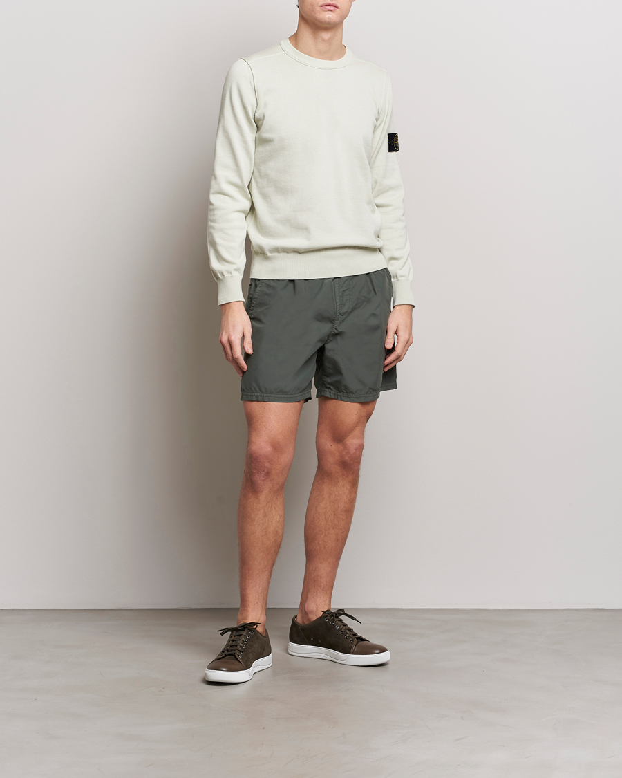 Herre | Badeshorts | Stone Island | Brushed Nylon Swimshorts Musk