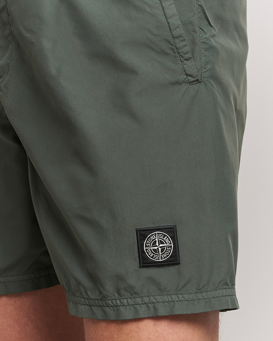 Herre | Badeshorts | Stone Island | Brushed Nylon Swimshorts Musk