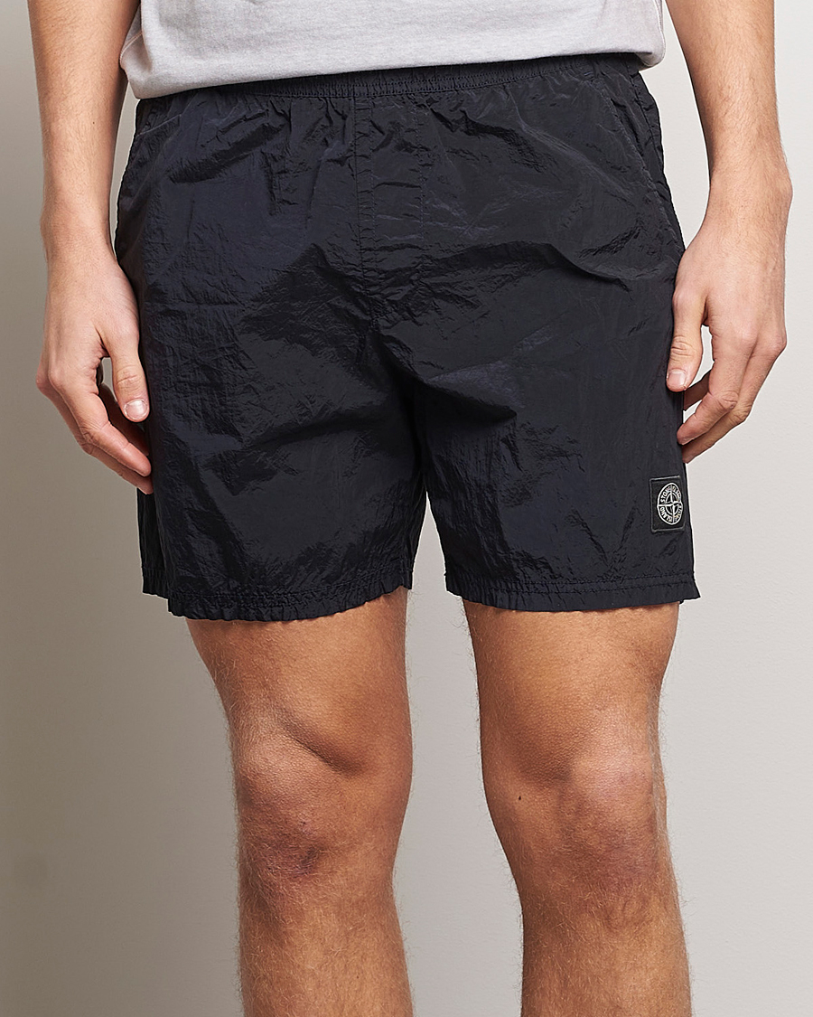 Herre | Dressede badeshorts | Stone Island | Nylon Metal Econyl Swimshorts Navy Blue