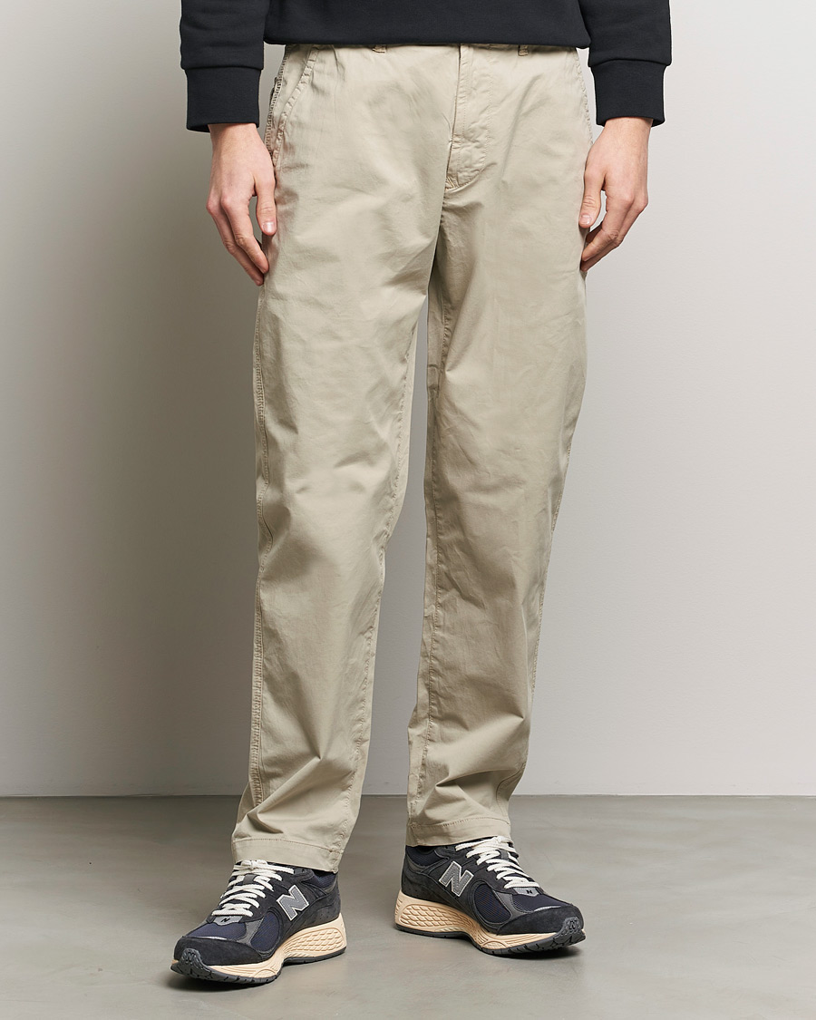 Herre |  | Stone Island | Supima Cotton Twill Stretch Pants Sand