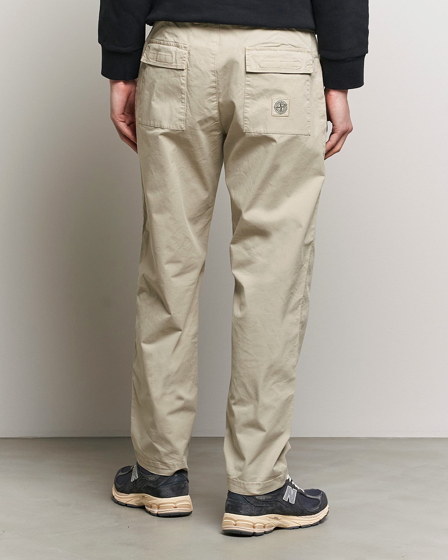 Herre | Bukser | Stone Island | Supima Cotton Twill Stretch Pants Sand