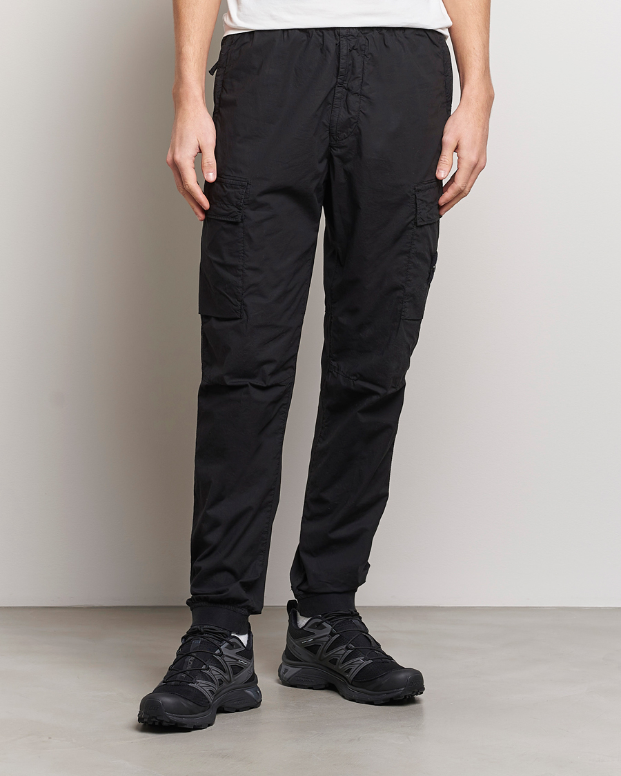 Herre | Klær | Stone Island | Garment Dyed Drawsting Cargo Pants Black