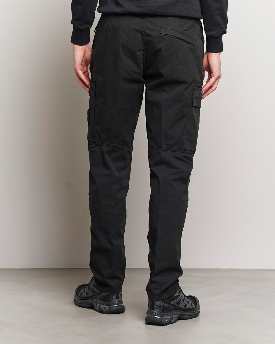 Herre | Bukser | Stone Island | Tapered Supima Cotton Cargo Pants Black