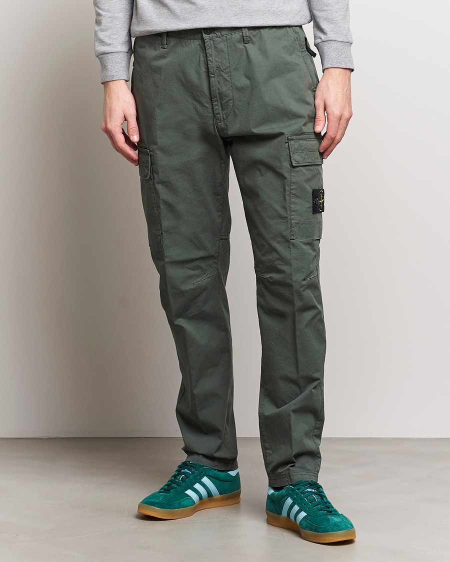 Herre | Bukser | Stone Island | Tapered Supima Cotton Cargo Pants Musk