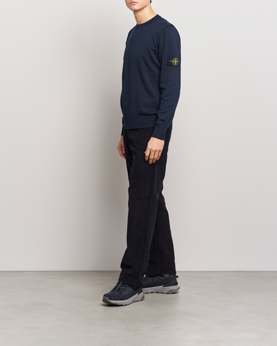 Herre | Gensere | Stone Island | Soft Organic Cotton Crew Neck Navy Blue