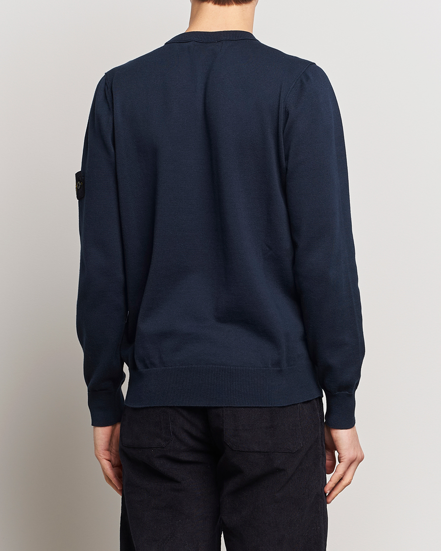 Herre | Gensere | Stone Island | Soft Organic Cotton Crew Neck Navy Blue