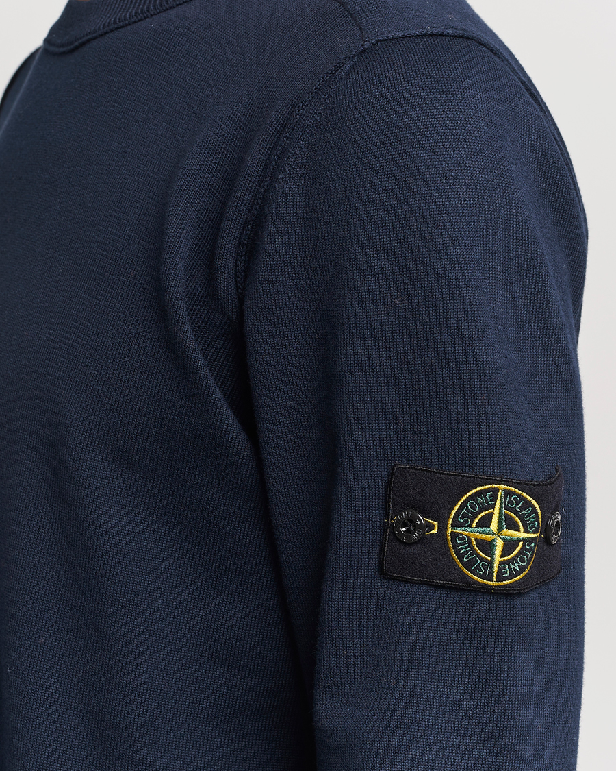 Herre | Gensere | Stone Island | Soft Organic Cotton Crew Neck Navy Blue