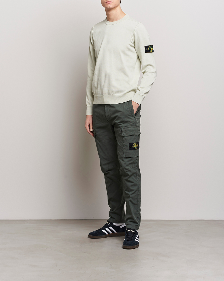 Herre | Gensere | Stone Island | Soft Organic Cotton Crew Neck Pistachio