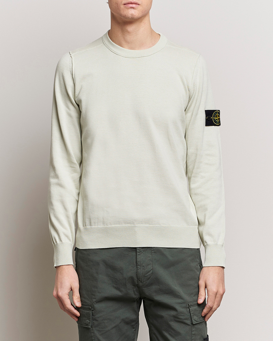 Herre | Gensere | Stone Island | Soft Organic Cotton Crew Neck Pistachio