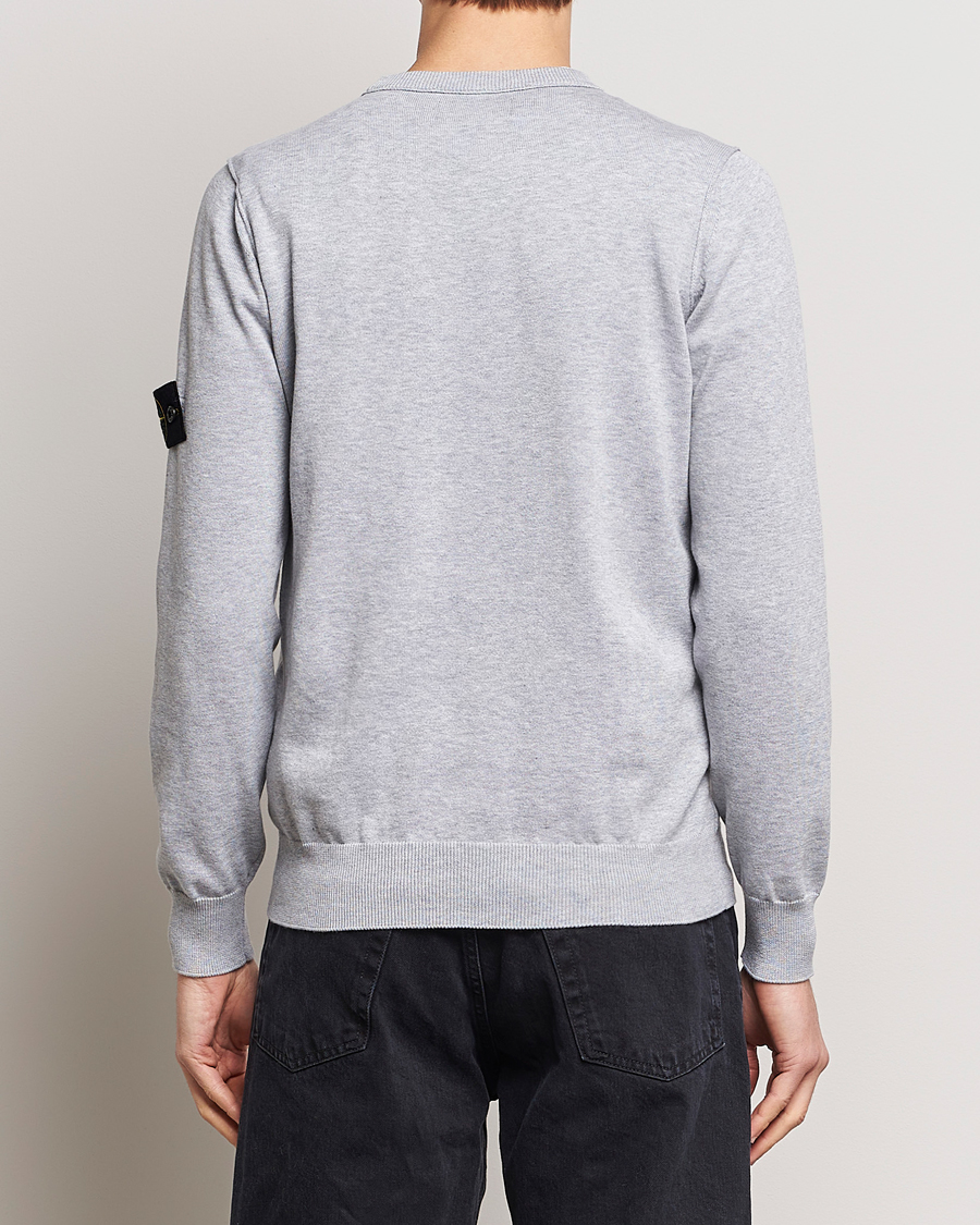 Herre | Gensere | Stone Island | Soft Organic Cotton Crew Neck Dark Grey Melange