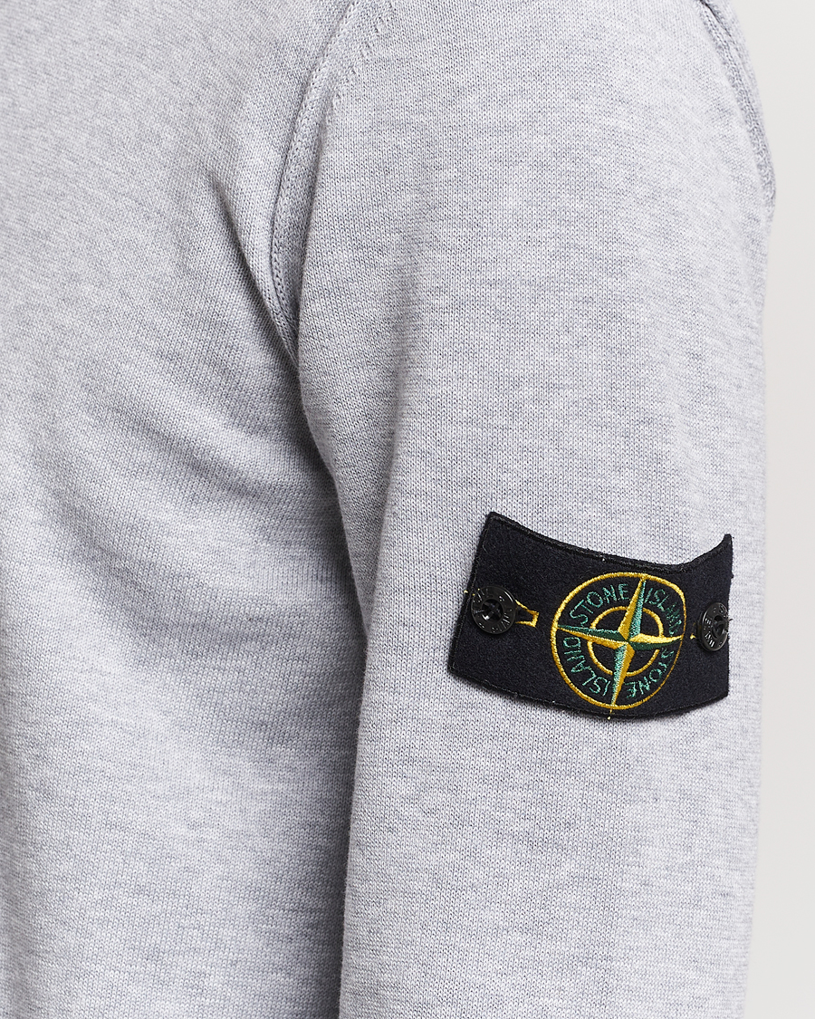 Herre | Gensere | Stone Island | Soft Organic Cotton Crew Neck Dark Grey Melange