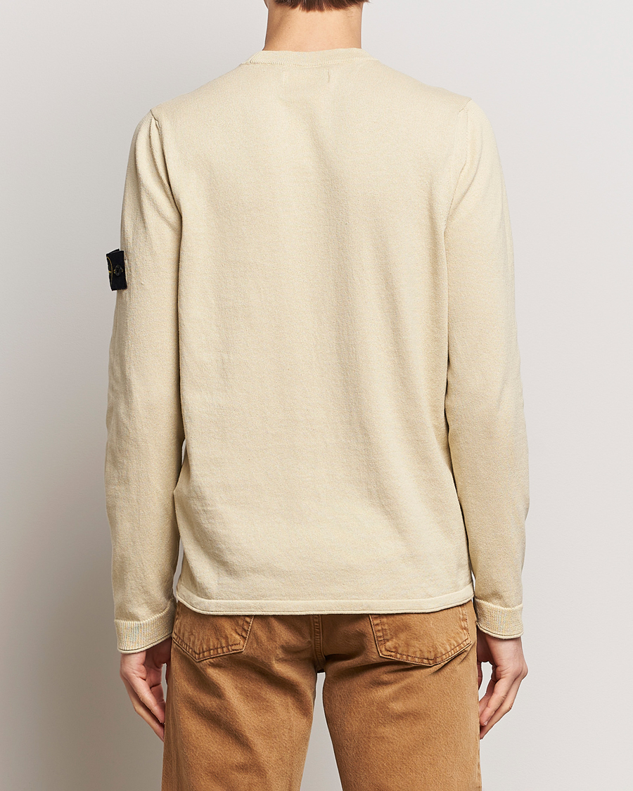 Herre | Gensere | Stone Island | Raw Hand Organic Cotton Crew Neck Natural Beige