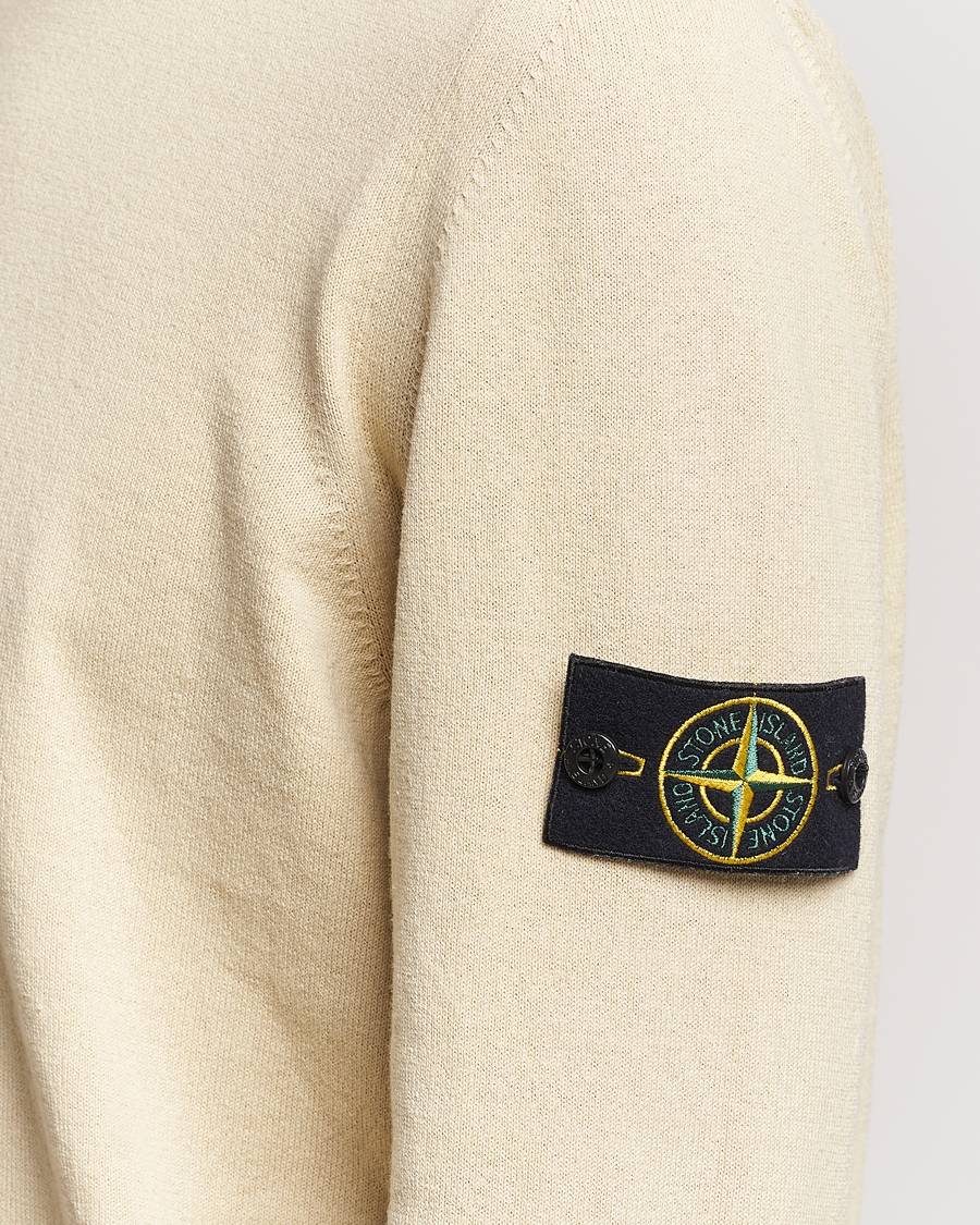 Herre | Gensere | Stone Island | Raw Hand Organic Cotton Crew Neck Natural Beige