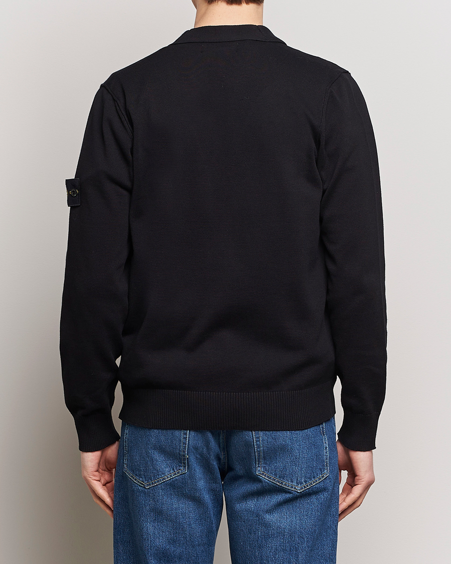 Herre | Gensere | Stone Island | Soft Organic Cotton Cardigan Black