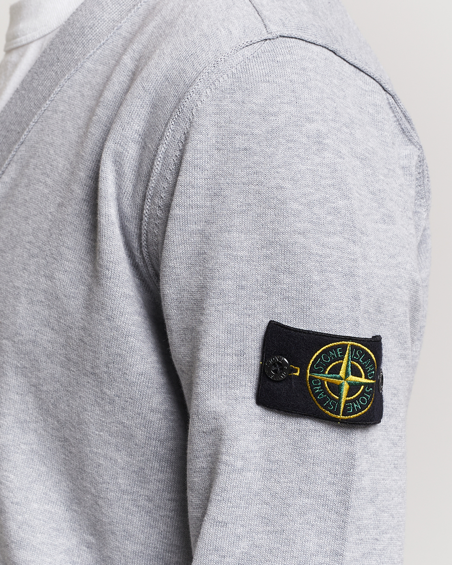 Herre | Gensere | Stone Island | Soft Organic Cotton Cardigan Dark Grey Melange