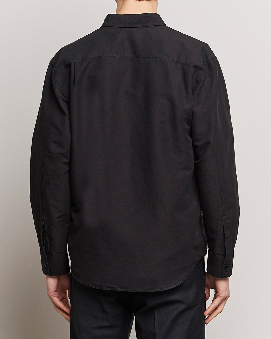 Herre | Skjorter | Stone Island | Cotton/Hemp Pocket Overshirt Black
